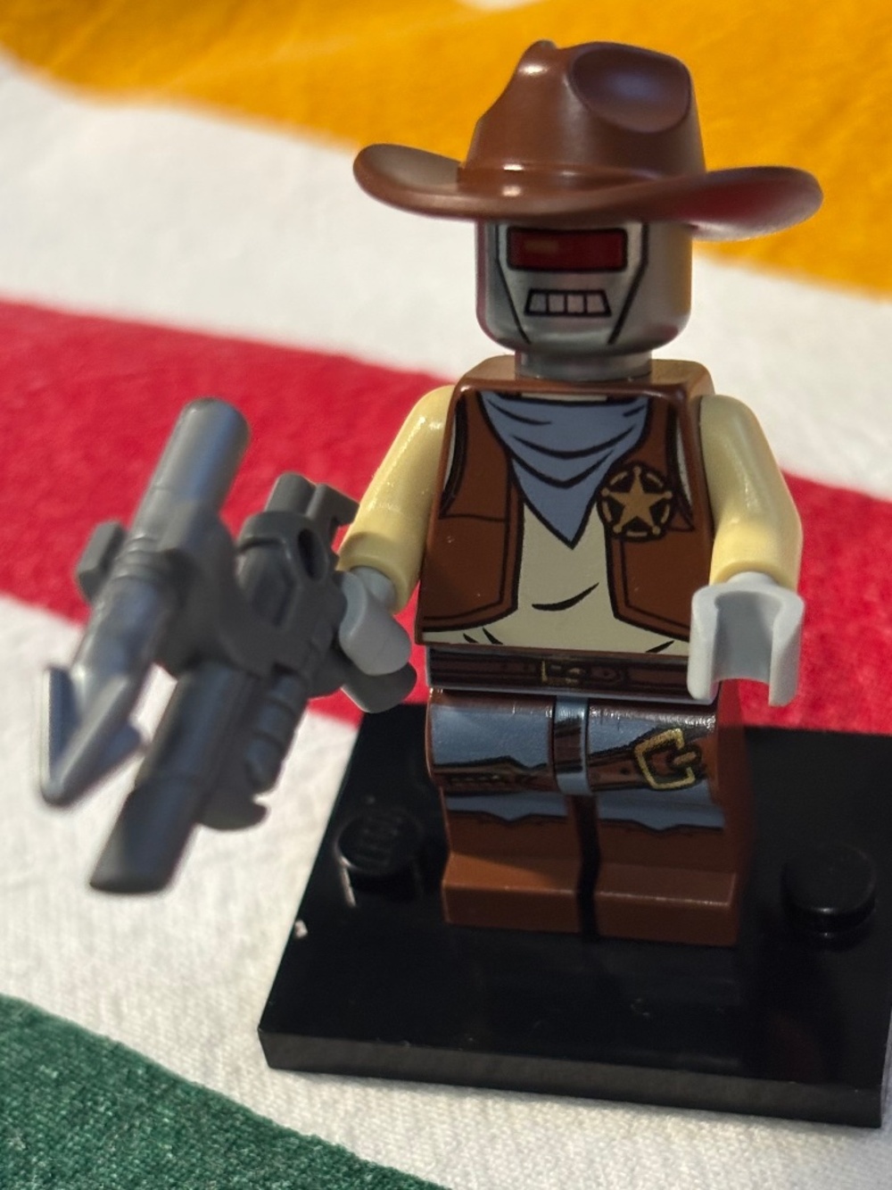 The LEGO MOVIE "Deputron" tlm024 With stand, and accessories.